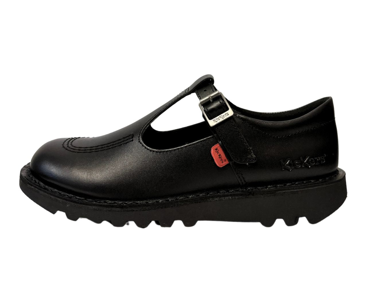 Kickers kick T Bar YF Leather 1002 T BAR Shoes Black