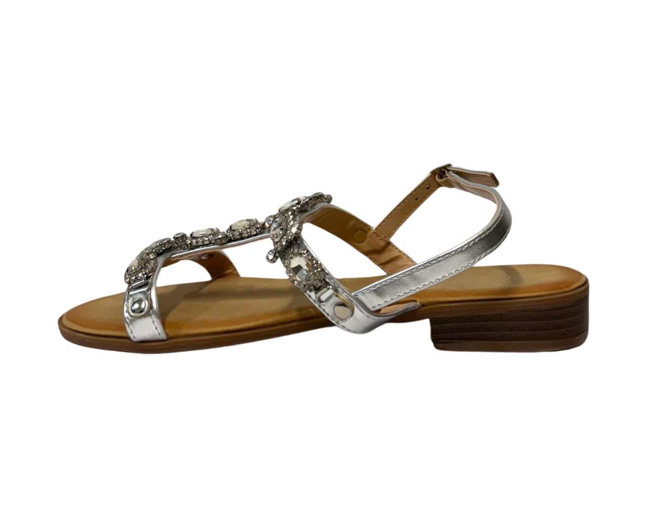 Women's Ankle Strap Flat Zip Gladiator Sandals