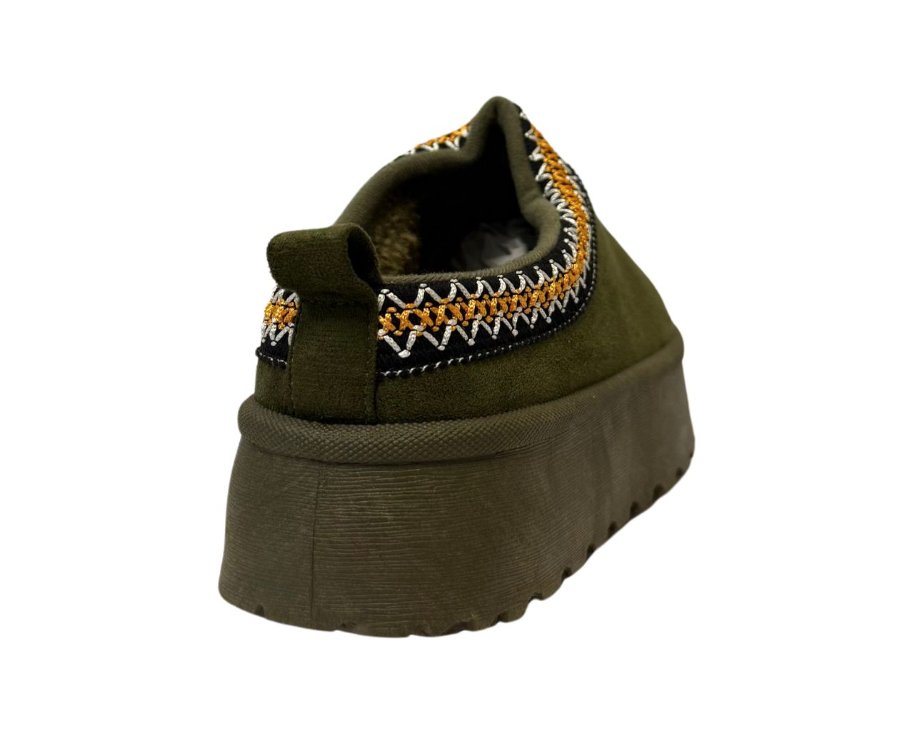 Women's Faux Fur Lined Aztec Platform Shoes