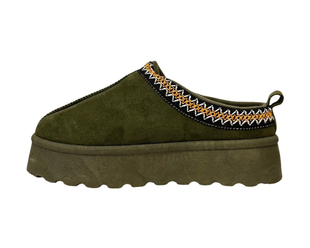 Women's Faux Fur Lined Aztec Platform Shoes