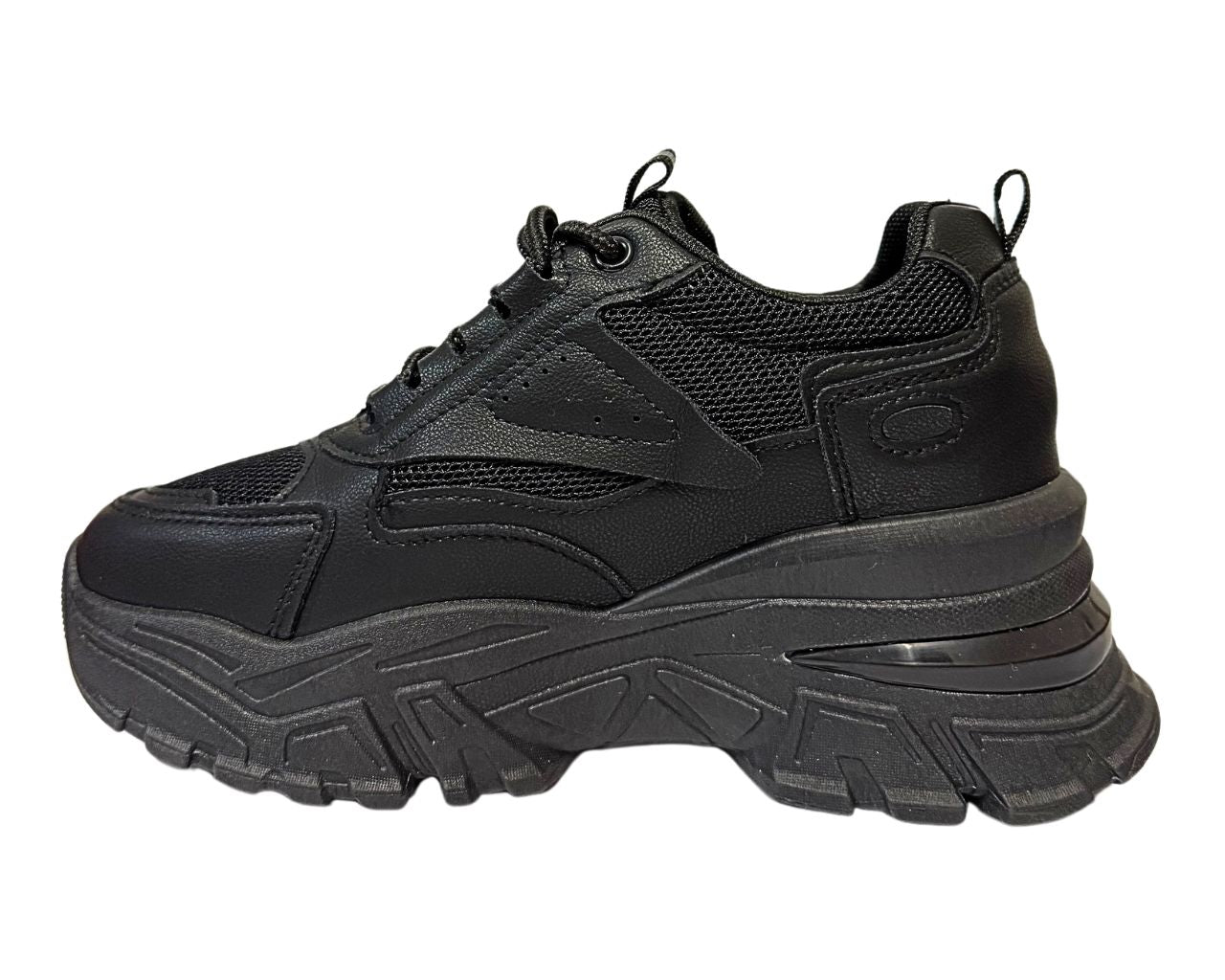 Chunky Sole Mesh Lace Up Trainers