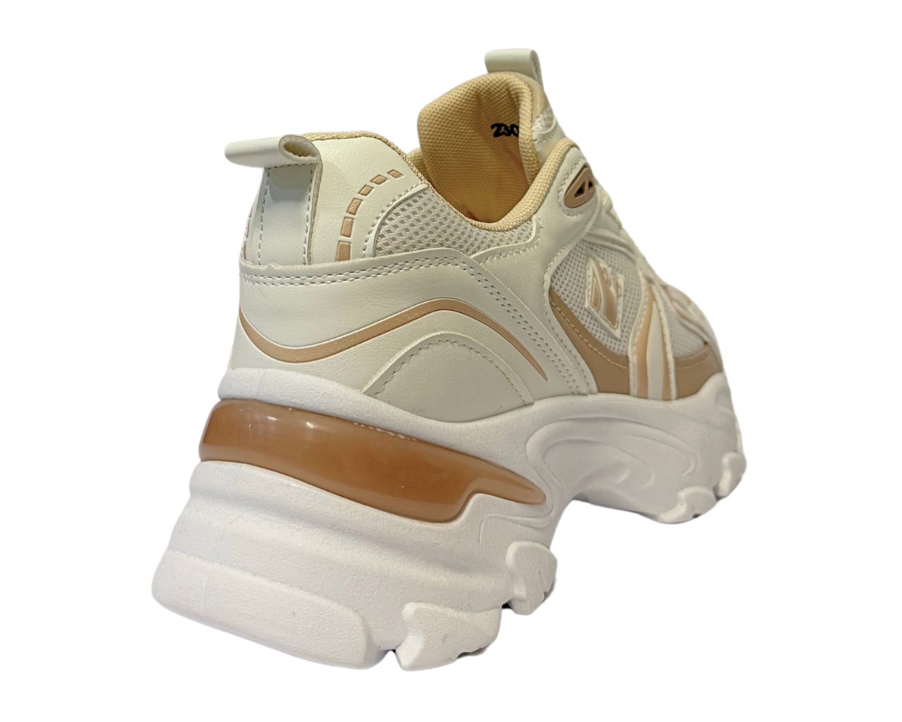 Women's Chunky Sole Lace Up Sports Comfy Gym Walking Trainers