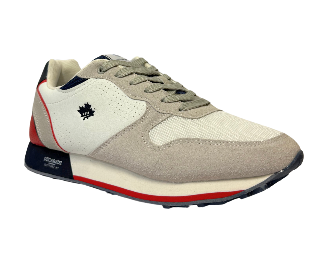 Men's Casual Faux Leather Lace Up Trainers