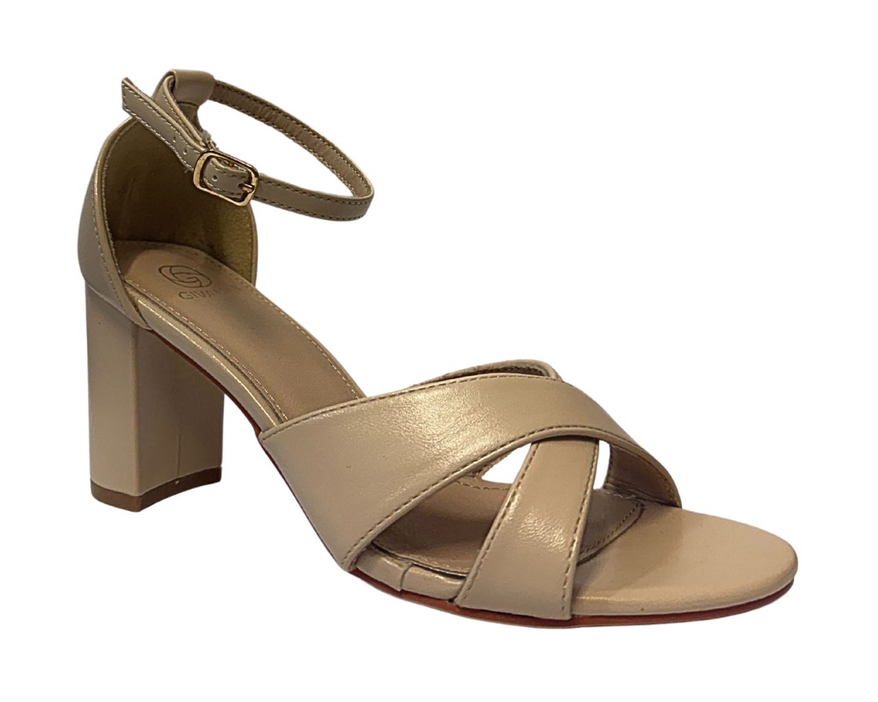 Women's Givana SQC-84 Block Heel Ankle Strap Heel
