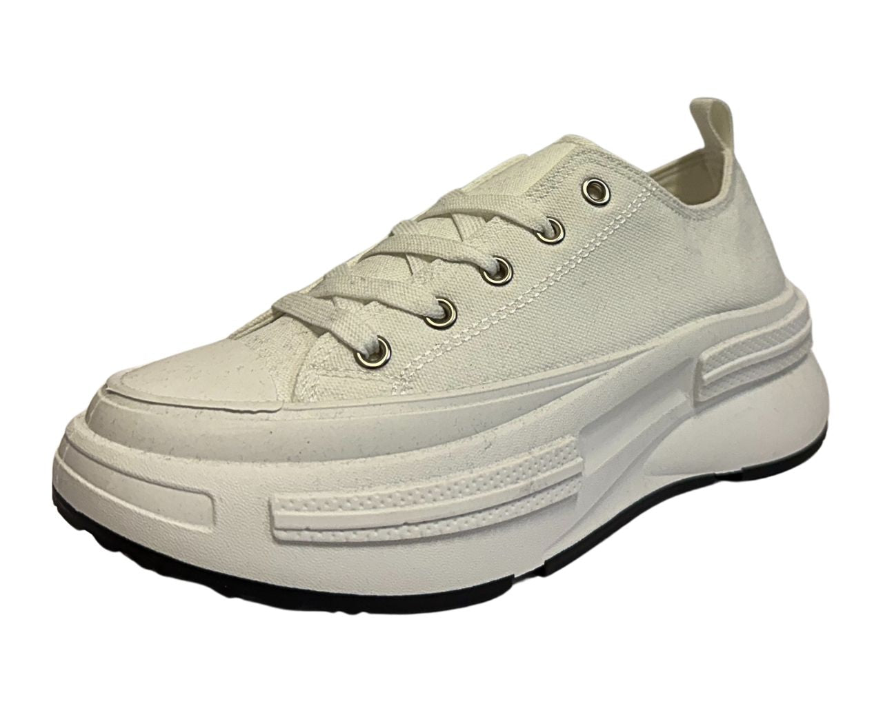 Women's Canvas Classic Lace Up Sports Leisure Trainers