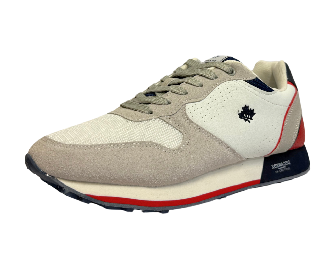 Men's Casual Faux Leather Lace Up Trainers