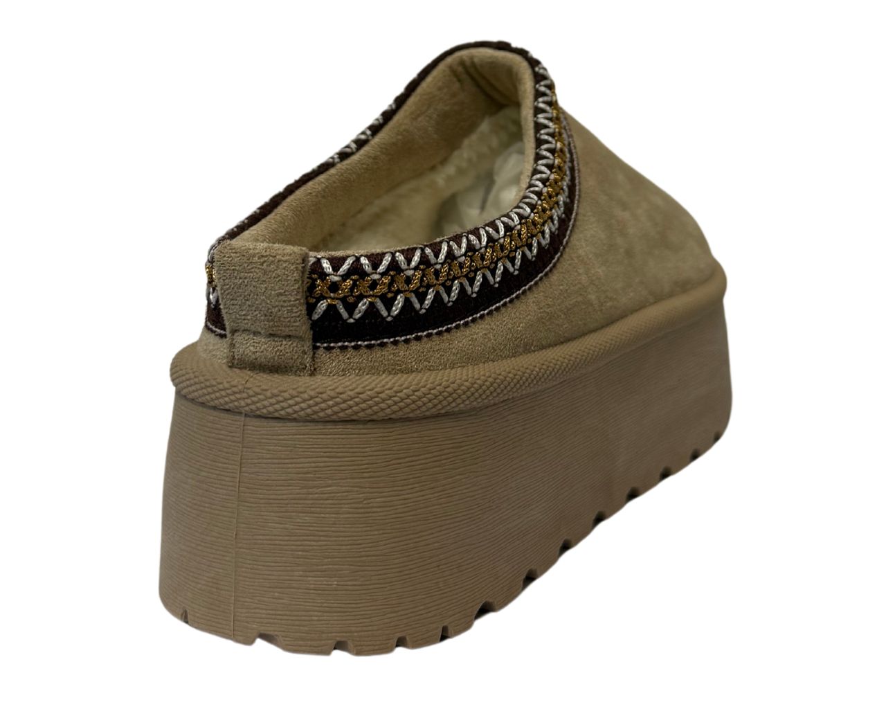 Women's Fold Over Faux Fur Lining Platform Ankle Boots