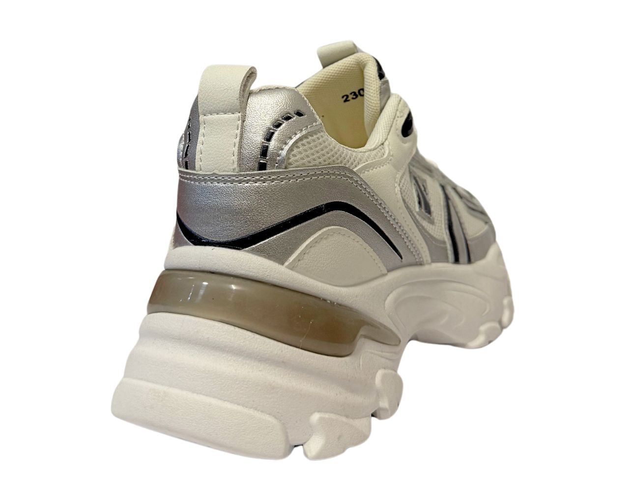Women's Chunky Sole Lace Up Sports Comfy Gym Walking Trainers