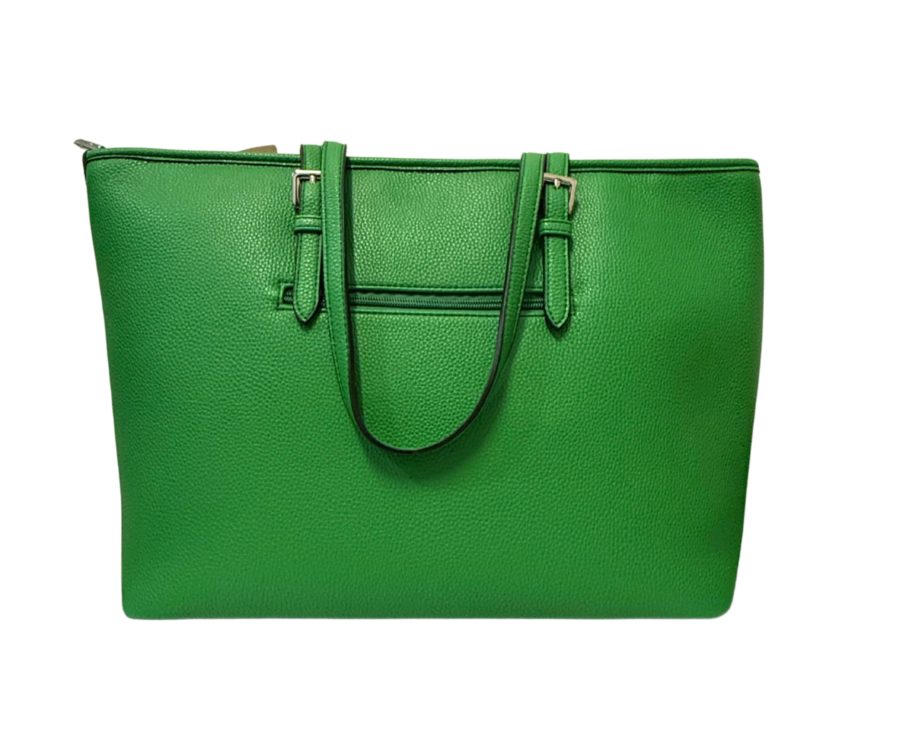 Women's Faux leather Shoulder bag with pompom and scarf