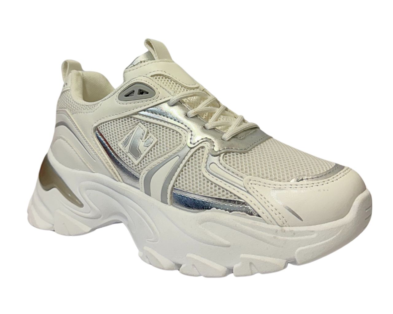 Women's Chunky Sole Lace Up Sports Comfy Gym Walking Trainers