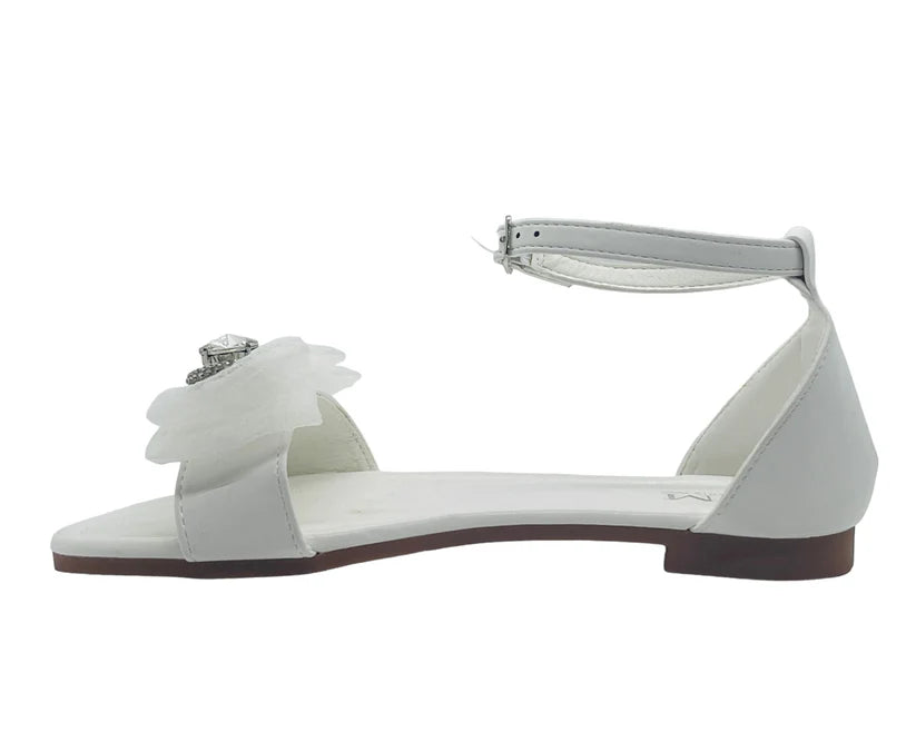 Women's Smart Flat Jewelled Comfy Sliders