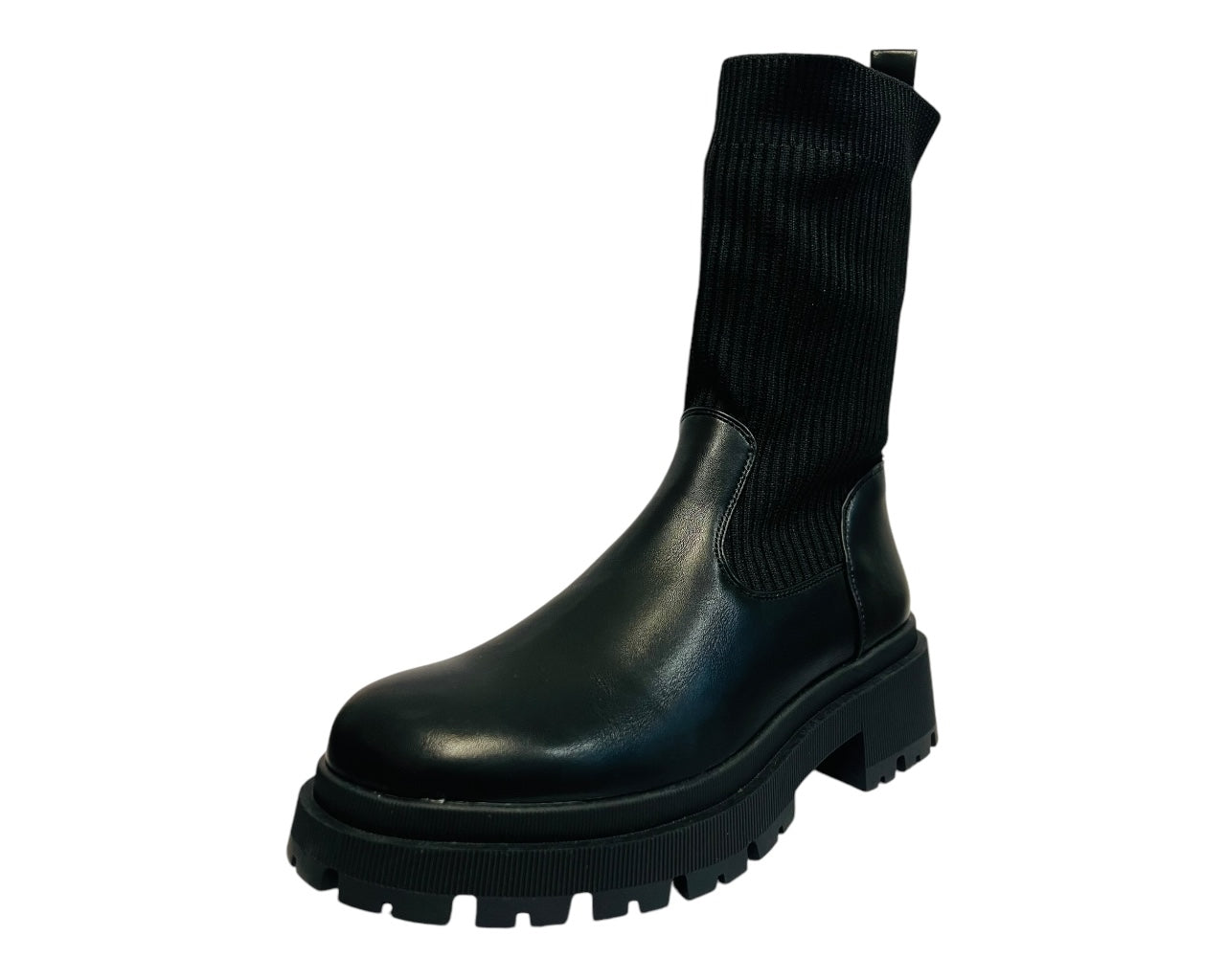 Women's BM69 Stretch Ankel Boots Black