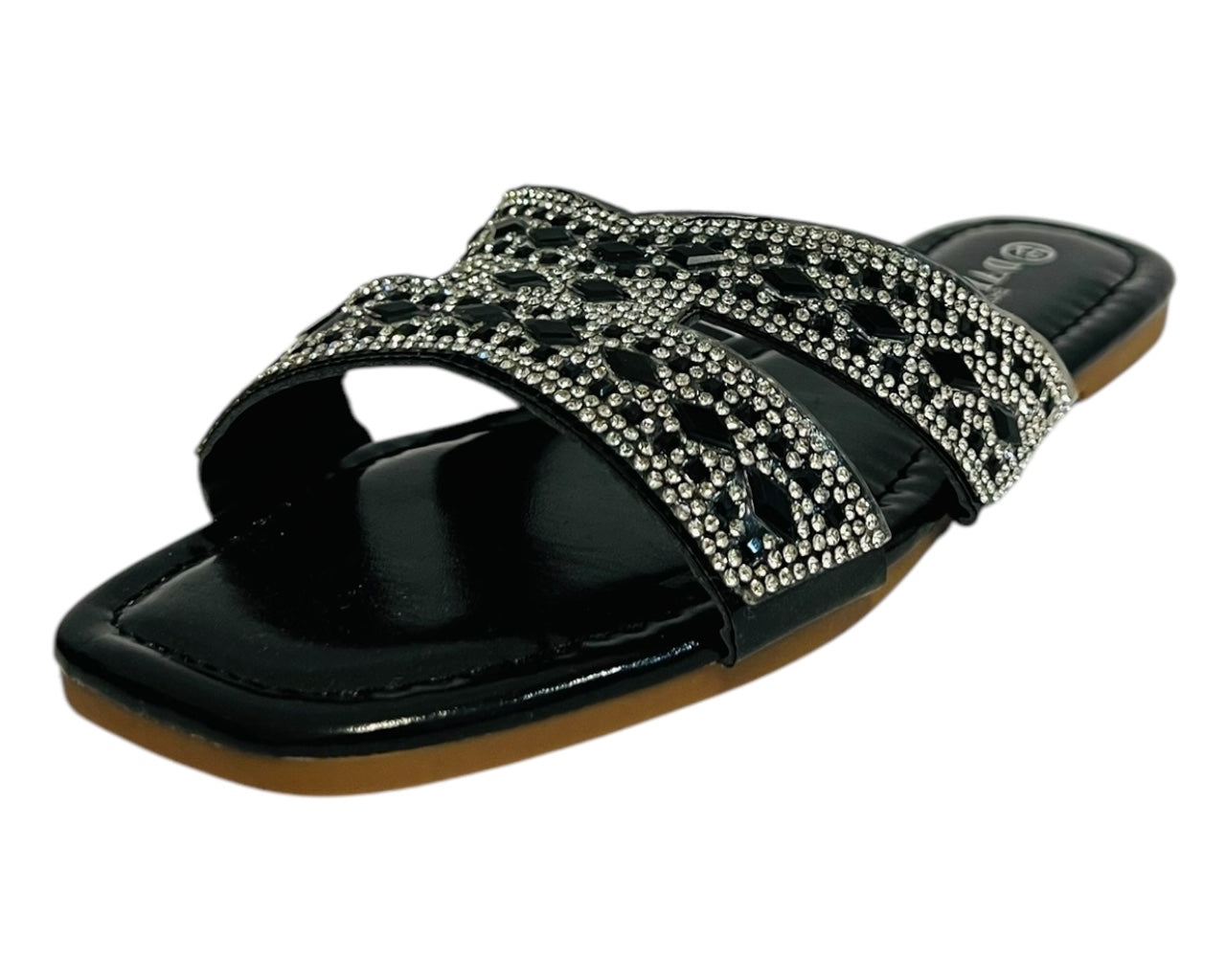 Women's Lightweight Smart Faux Leather Flat Slider