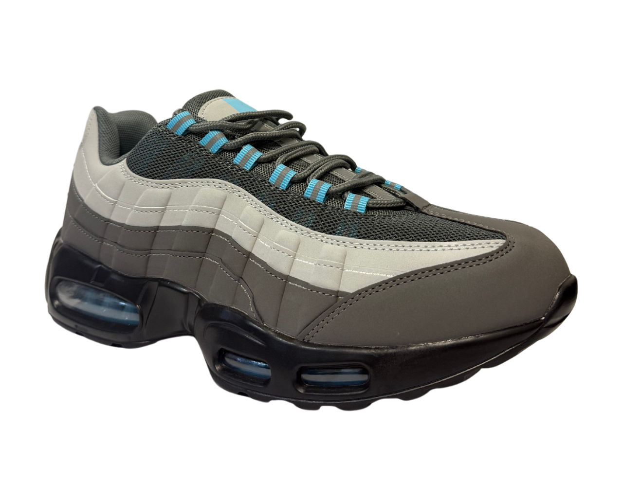 Men's Air Cushioned Sports Comfort Sole Lace Up Trainers