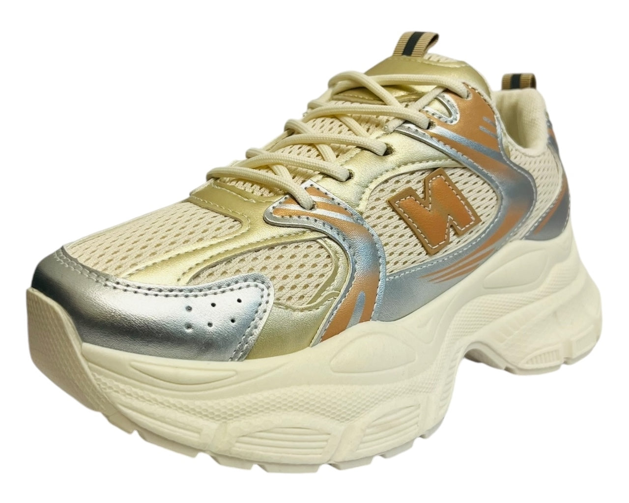 Women's Chunky Sole Lace Up Mesh Trainers SW002