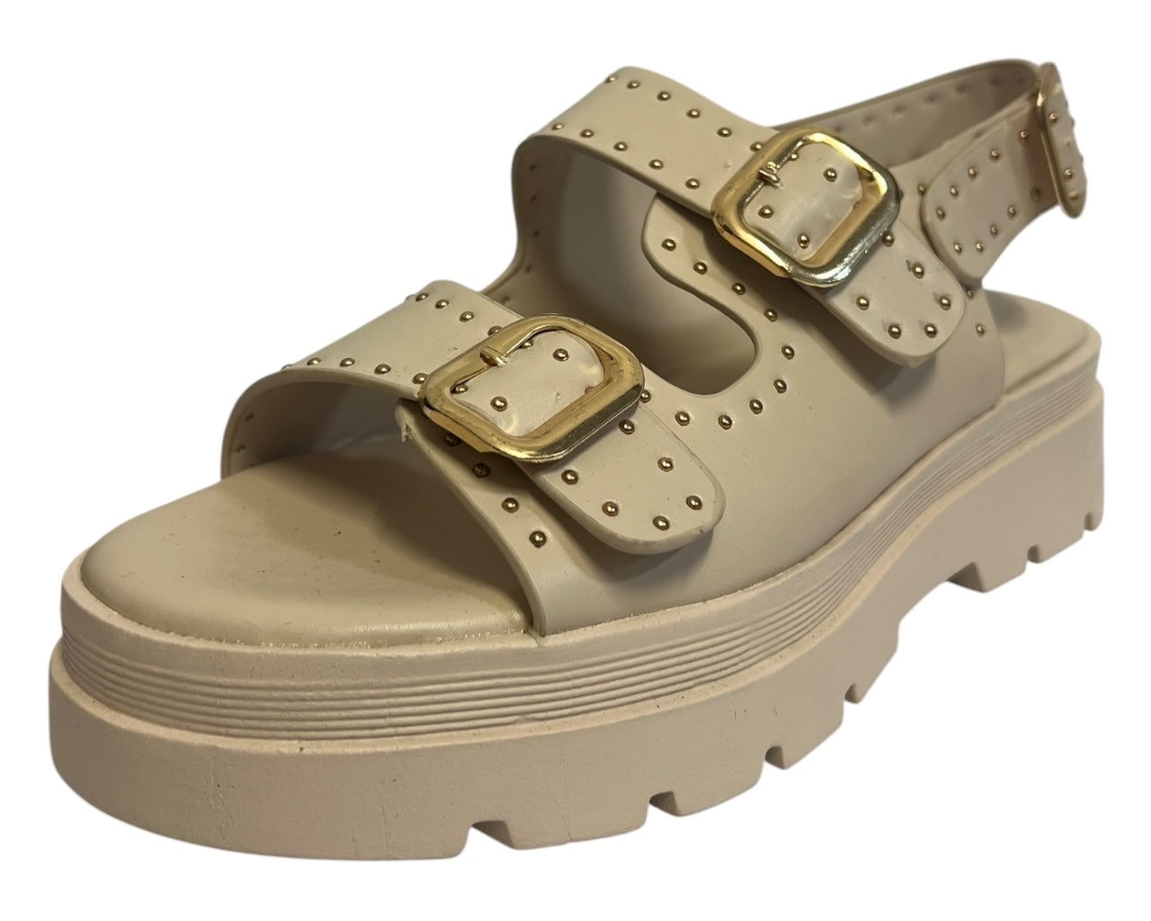 Women's Faux Leather Chunky Sole Sandals