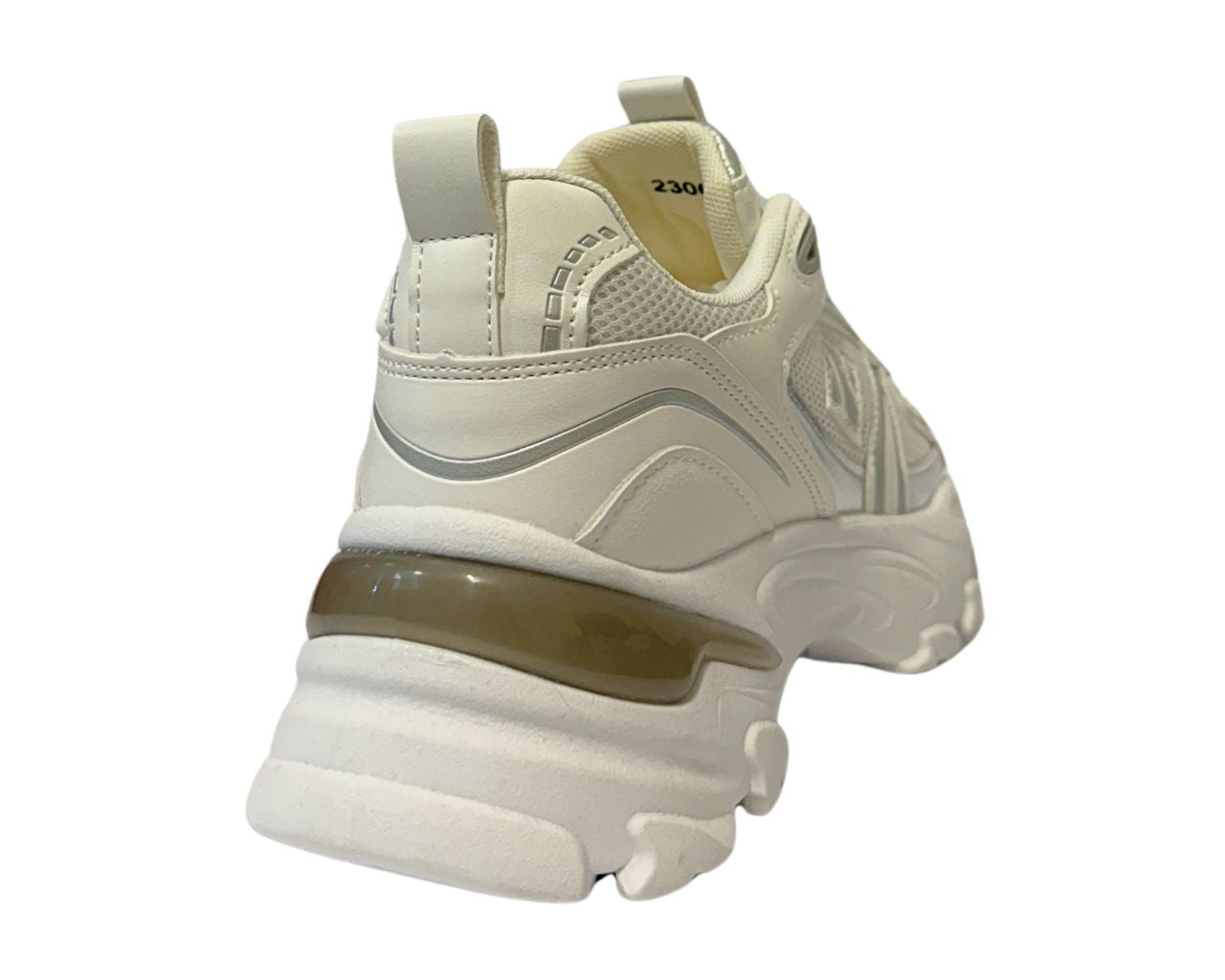 Women's Chunky Sole Lace Up Sports Comfy Gym Walking Trainers