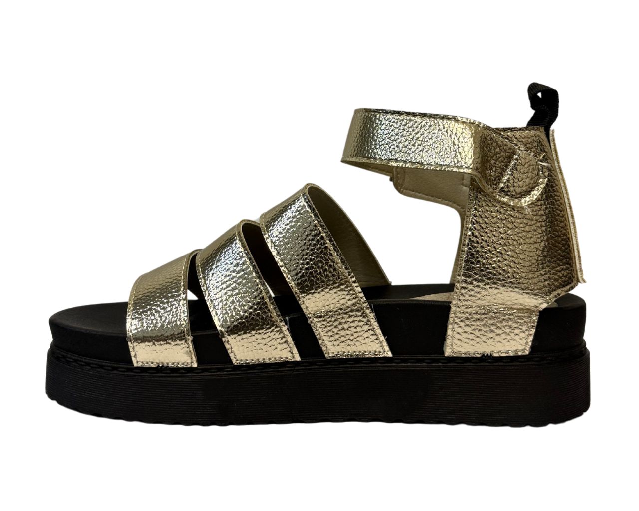 Women's Faux Leather Chunky Sole Gladiator Sandals