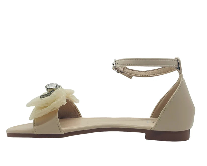 Women's Smart Flat Jewelled Comfy Sliders
