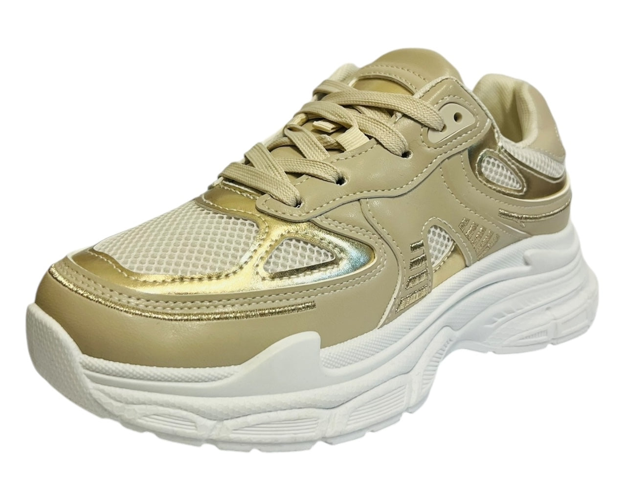Women's Casual Chunky Sole Lace Up Trainers