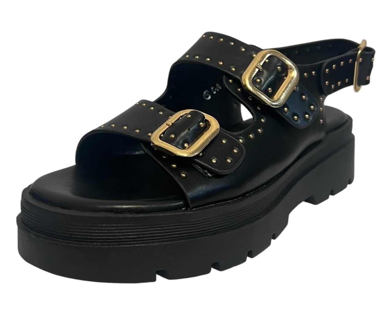 Women's Faux Leather Chunky Sole Sandals