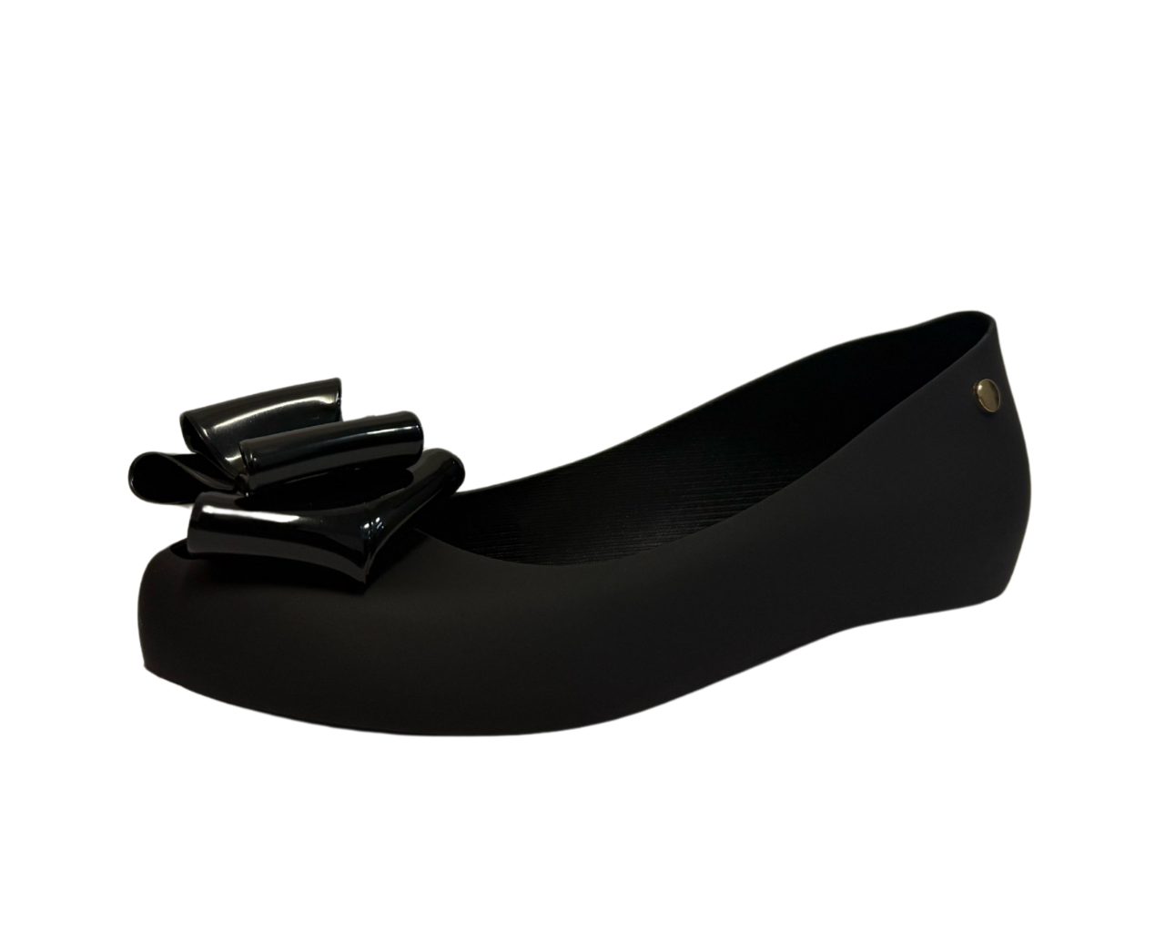 Women's Flat Bow Jelly Office Work School Slip On Comfy Ballerina Shoes