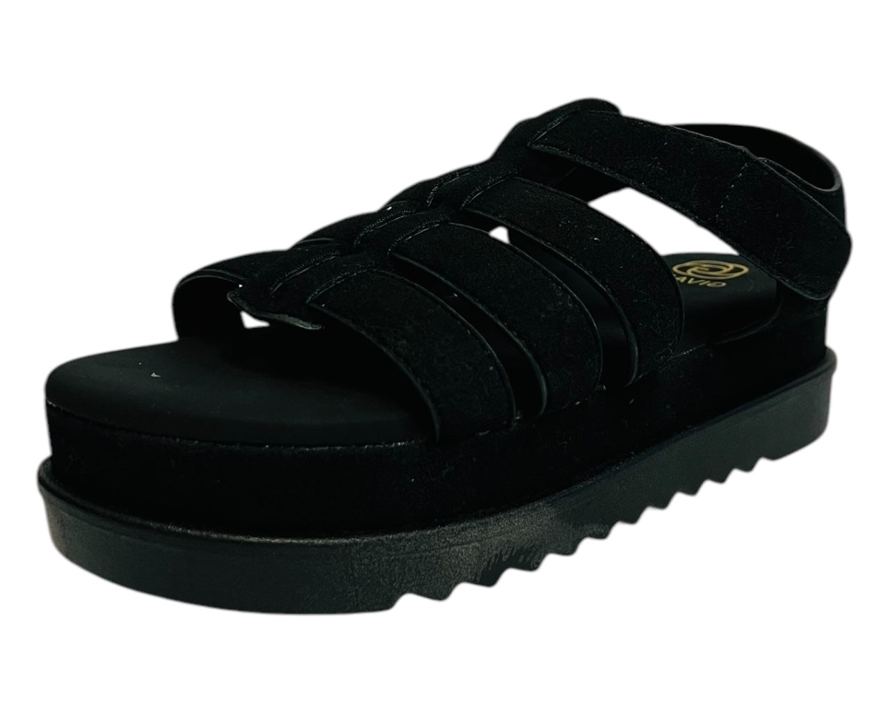 Women's Faux Leather Chunky Sole Gladiator Fashionable Sandals