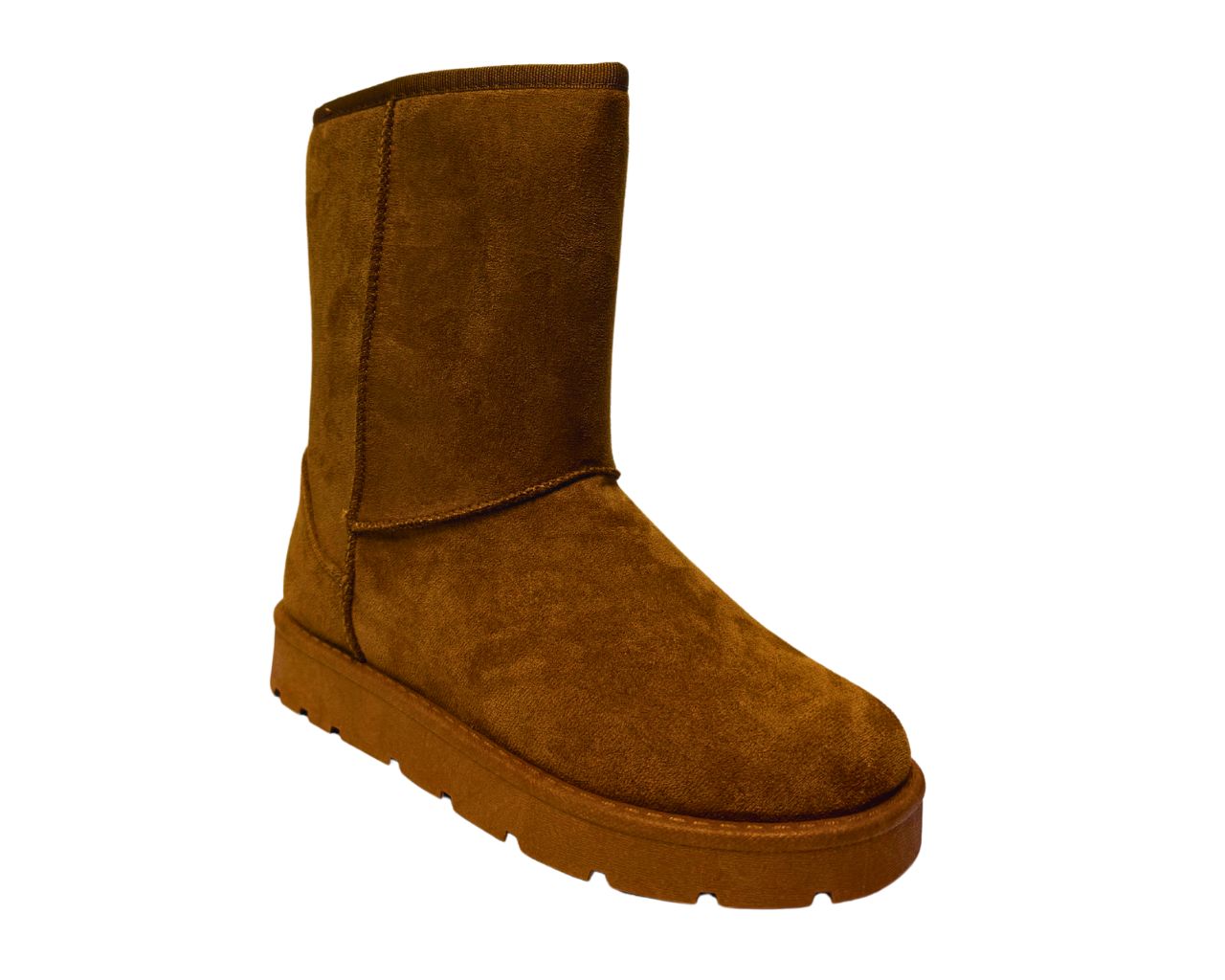 Women's Faux Suede Fur Platform Ankle Boots