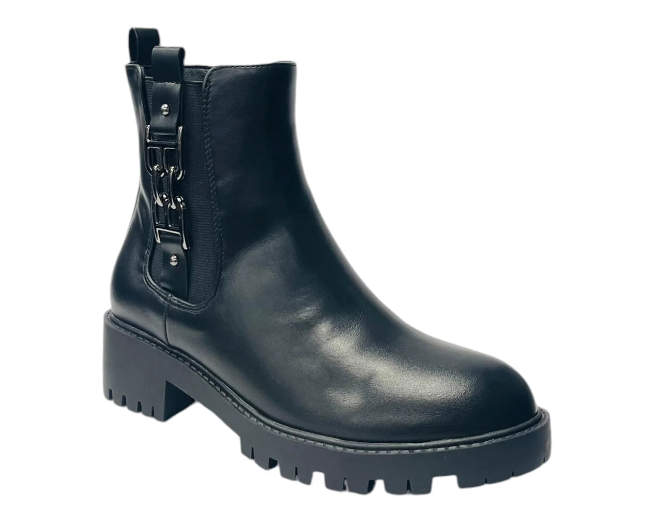 Women's Chunky Sole Zip Chelsea Ankle Boots