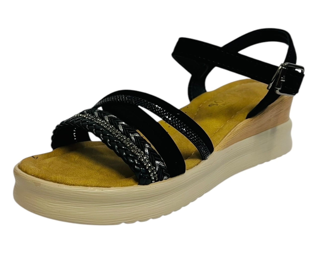 Women's Light Weight Ankle Strap Padded Wedge Sandals