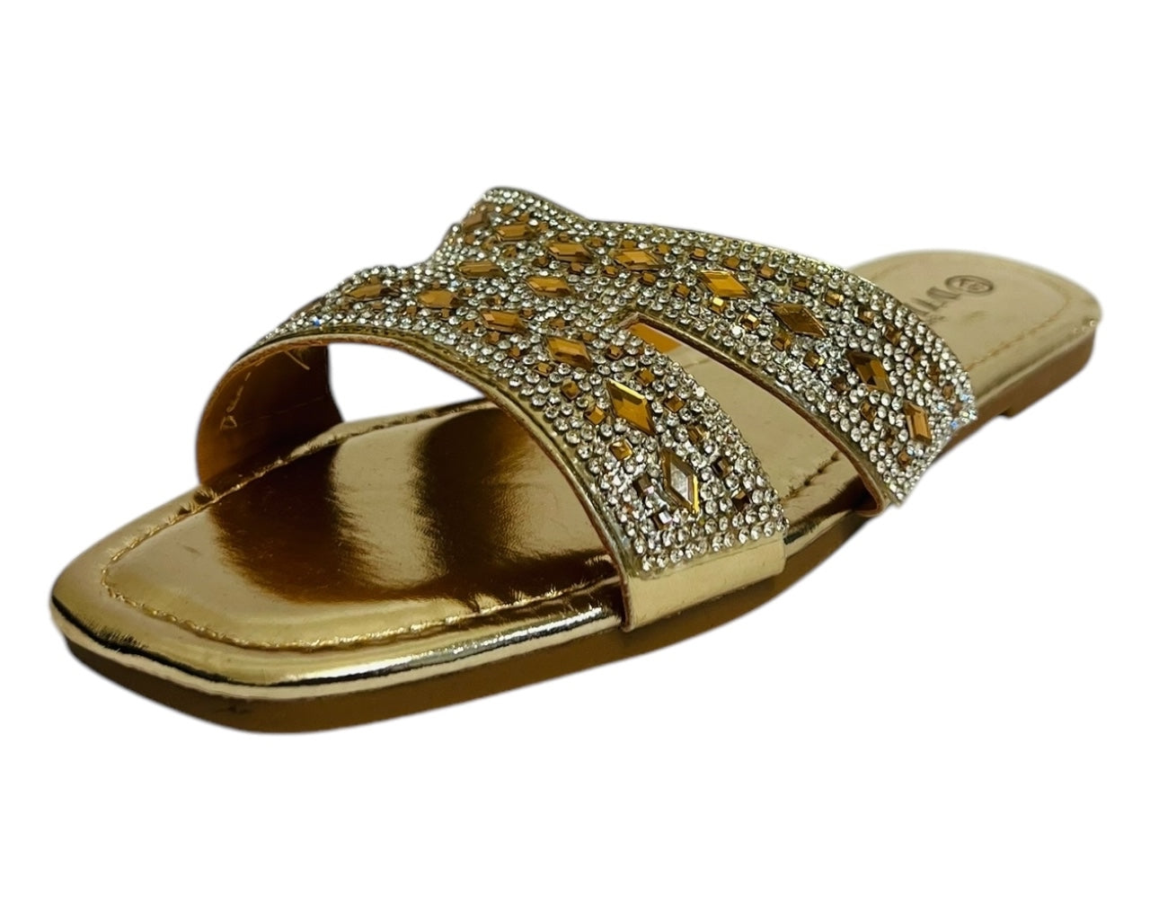 Women's Lightweight Smart Faux Leather Flat Slider