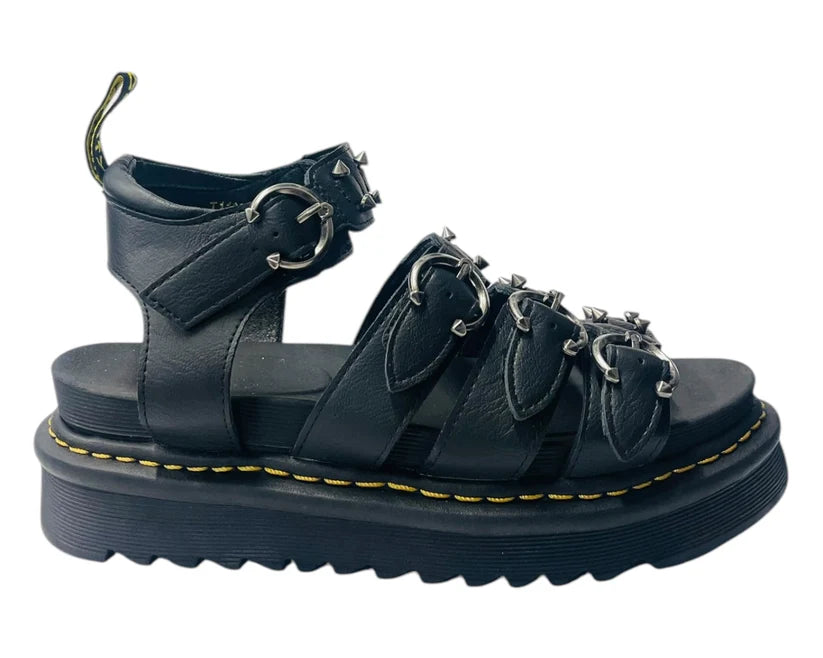 Women's Ankle Strap Hardware Pierced Sandals