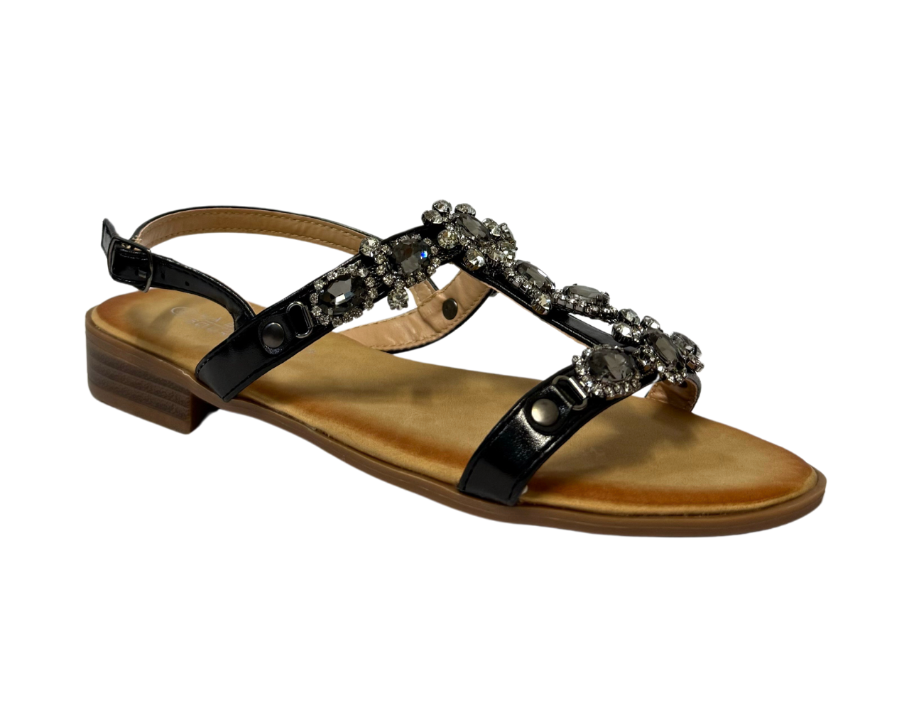 Women's Ankle Strap Flat Zip Gladiator Sandals