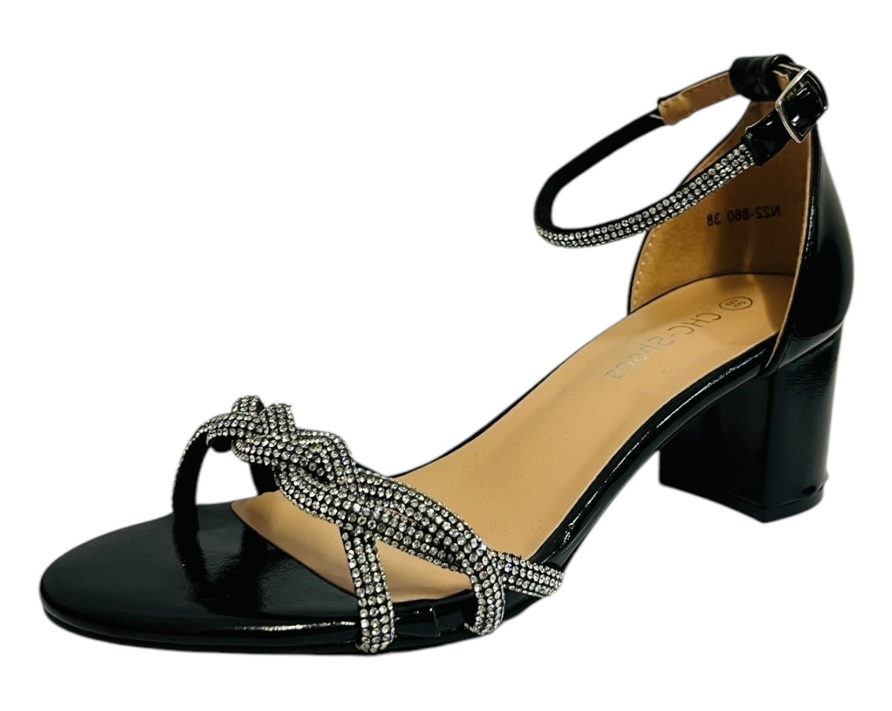 Women's Crossover Diamante Wedding Prom Party Bride Shoes