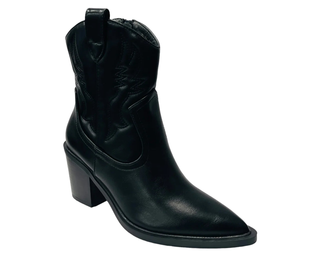 Women's Western Cowboy Embroidered Block Heel Boots