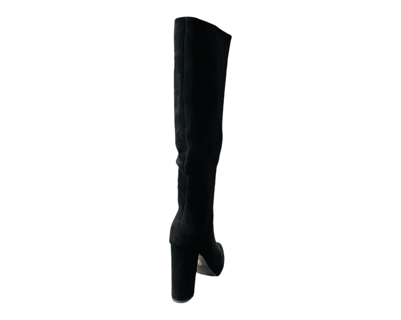 Women's Faux Suede Block Heel Knee High Boots
