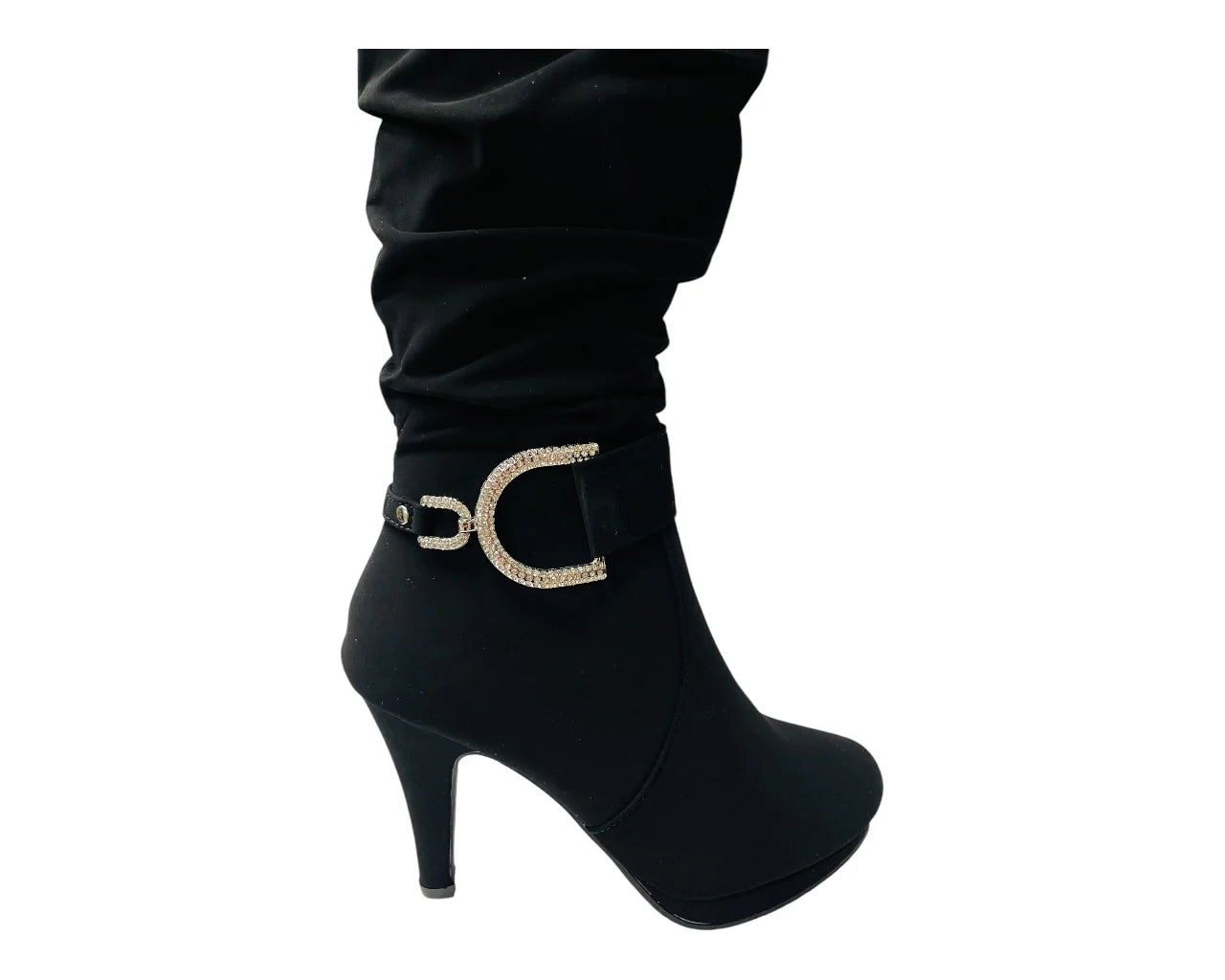 Women's Stiletto Heel Full Zip Knee High Boots