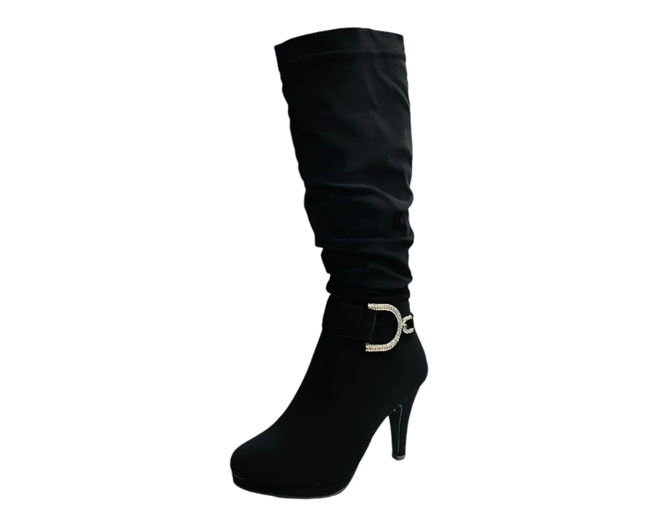 Women's Stiletto Heel Full Zip Knee High Boots