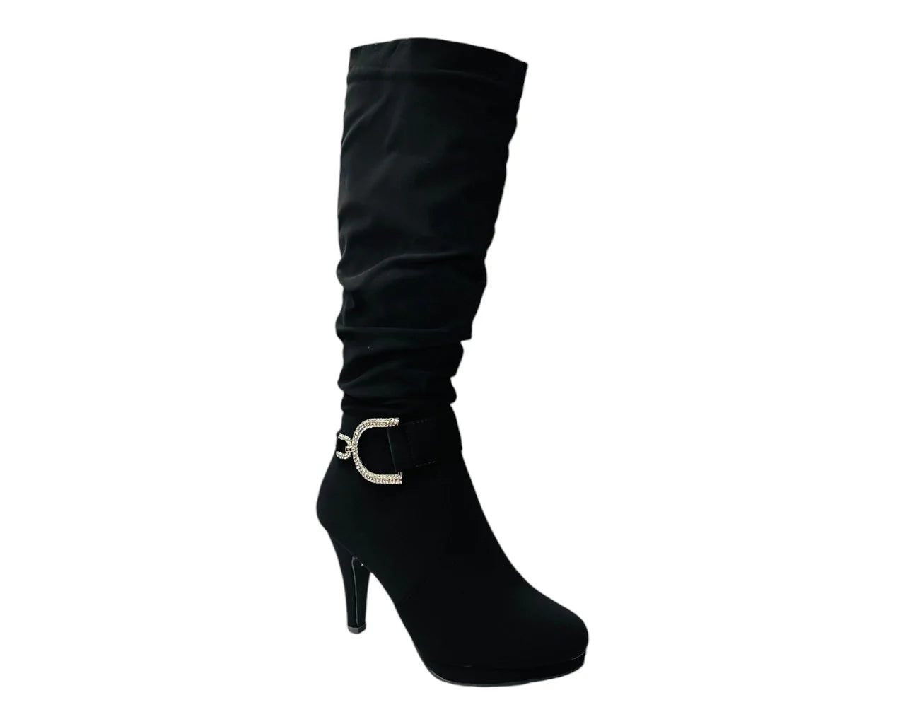 Women's Stiletto Heel Full Zip Knee High Boots