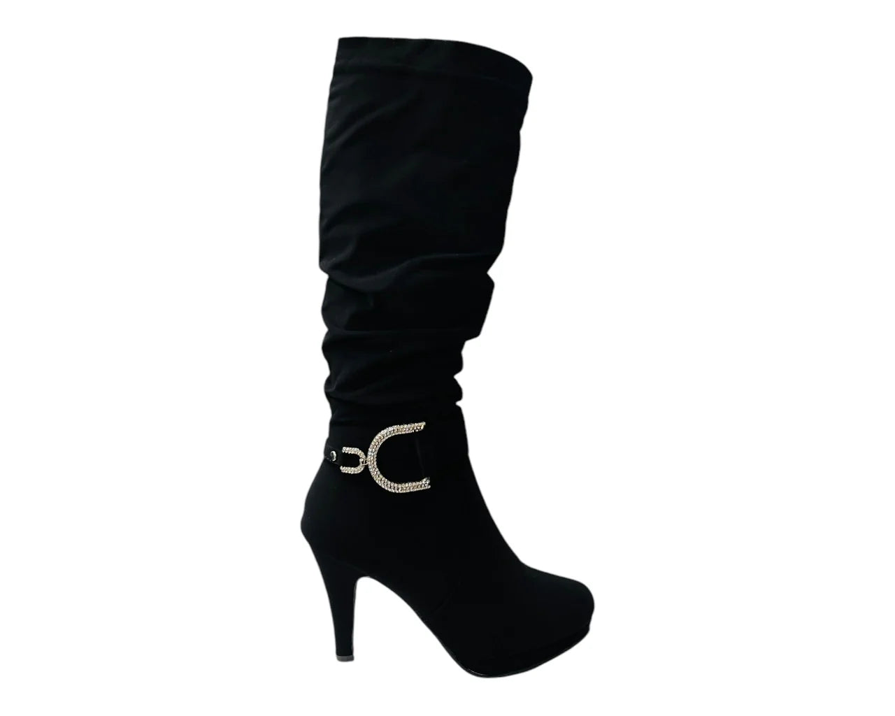 Women's Stiletto Heel Full Zip Knee High Boots