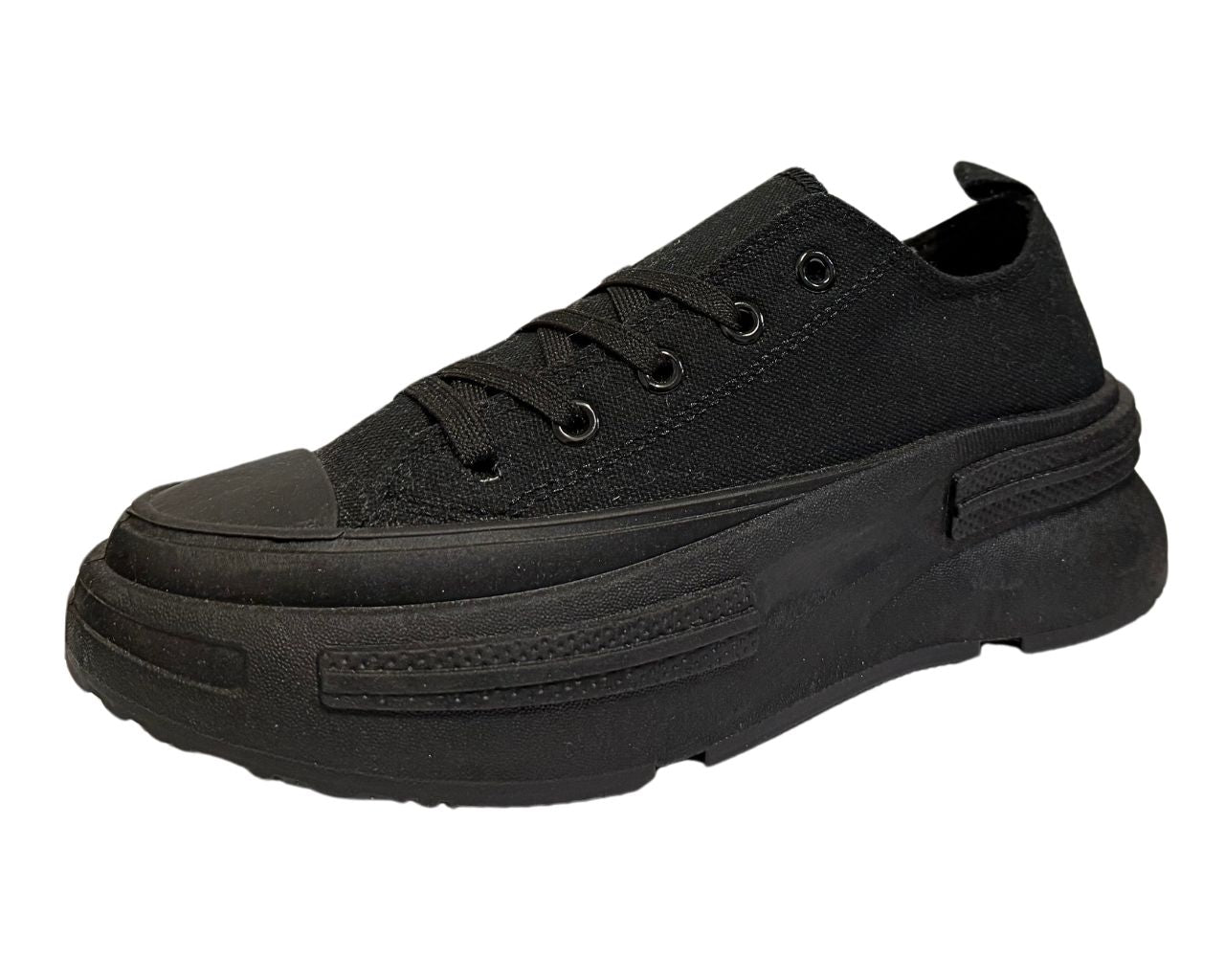 Women's Canvas Classic Lace Up Sports Leisure Trainers