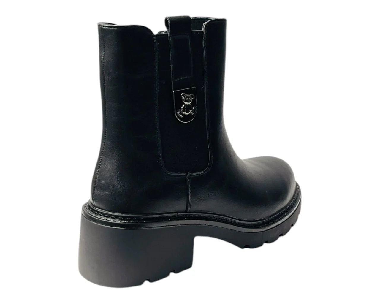 Women's Chunky Sole Padlock Chelsea Ankle Boots