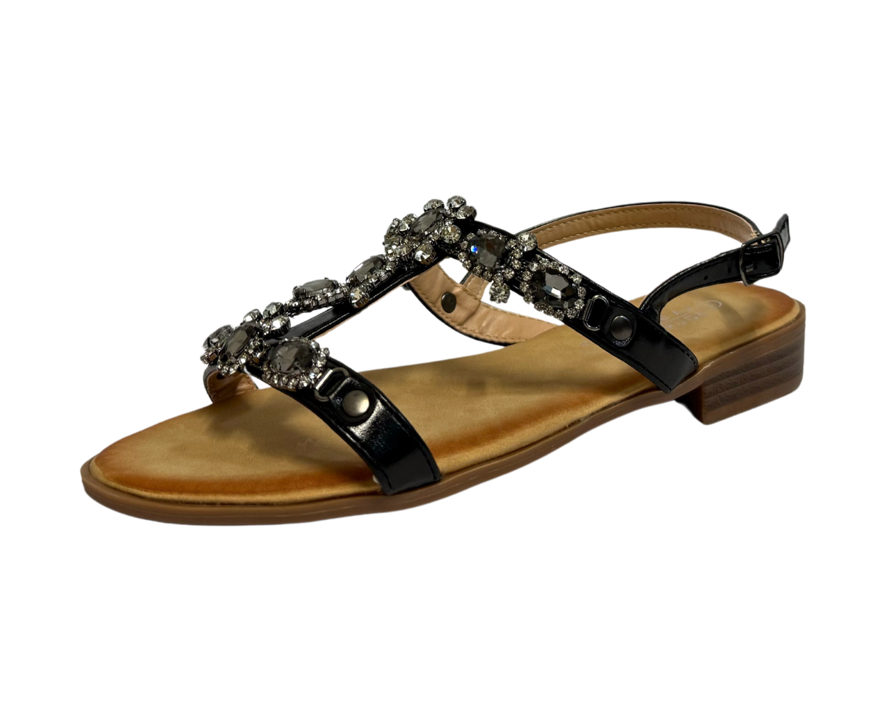 Women's Ankle Strap Flat Zip Gladiator Sandals
