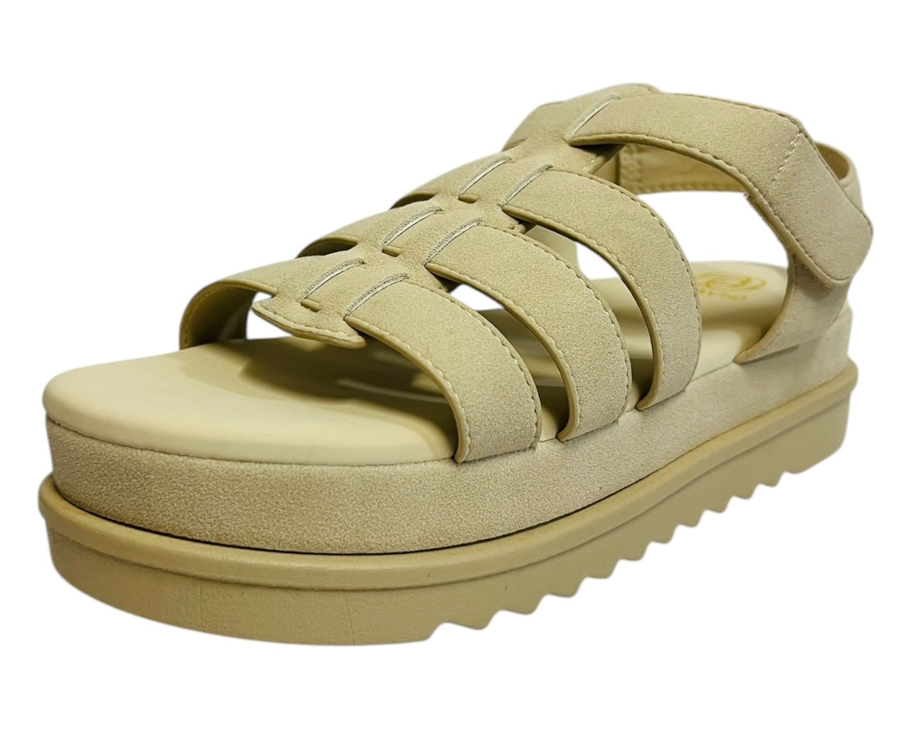 Women's Faux Leather Chunky Sole Gladiator Fashionable Sandals
