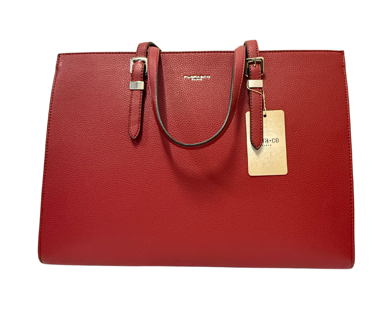 Women's Faux leather Shoulder bag with pompom and scarf