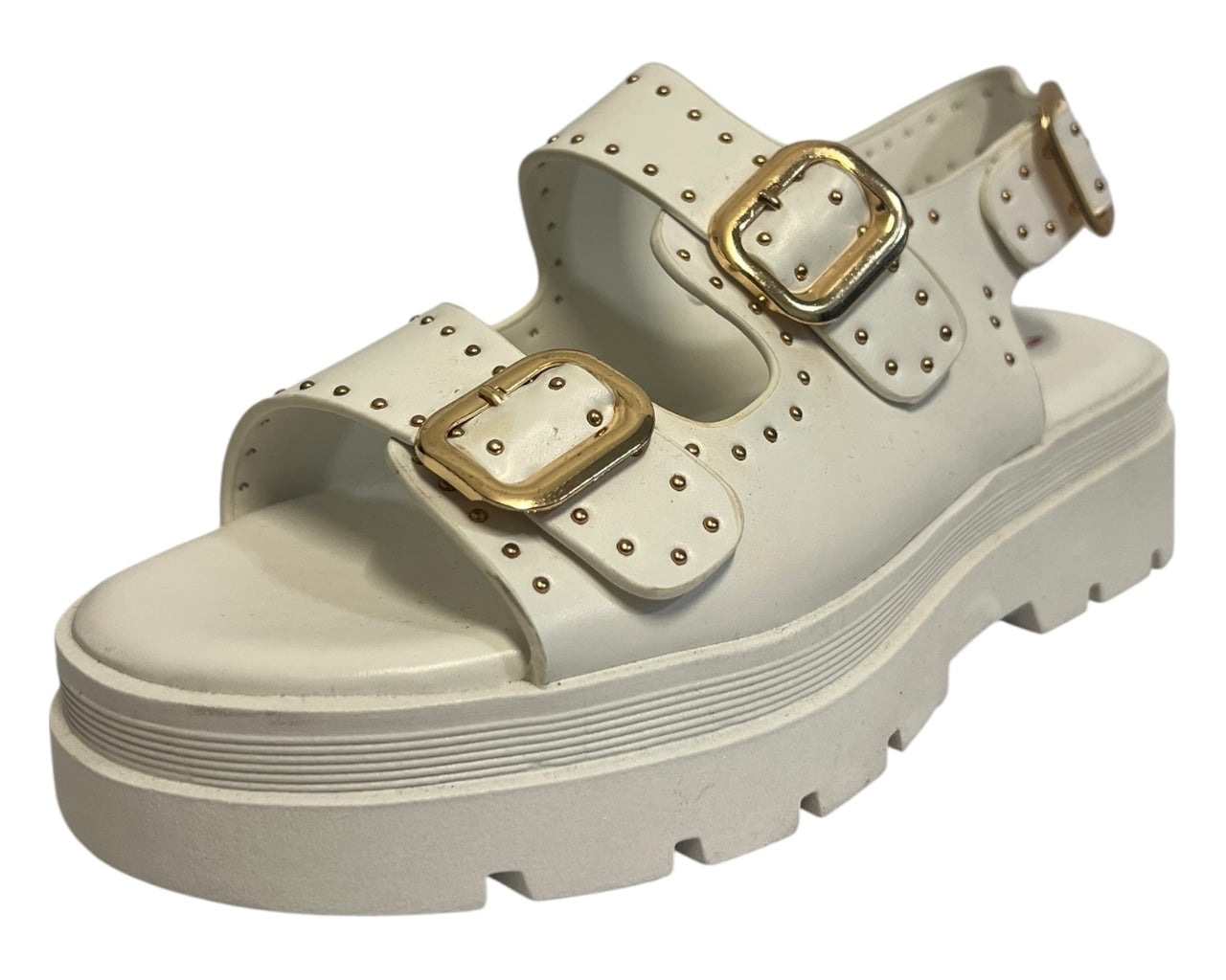 Women's Faux Leather Chunky Sole Sandals