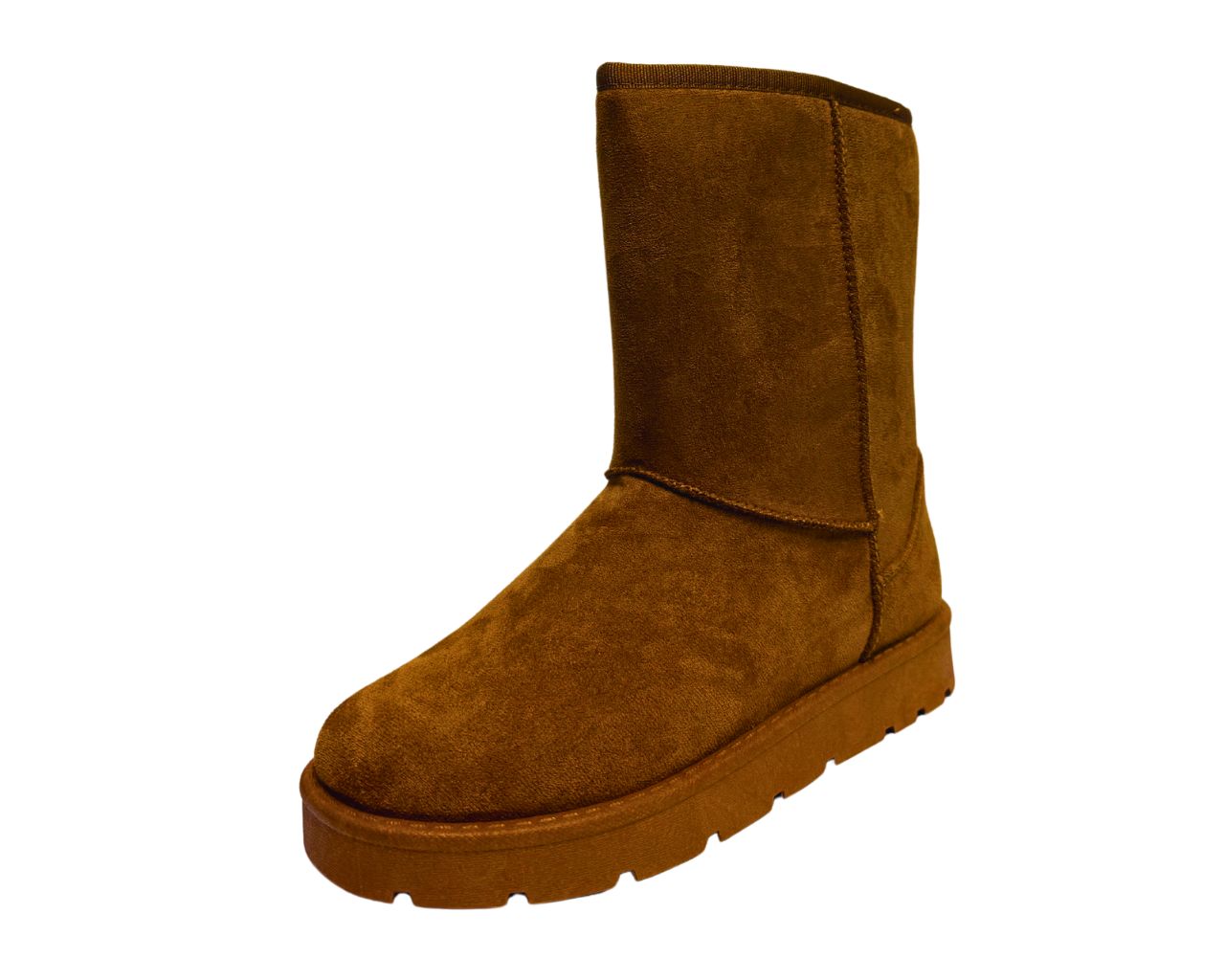 Women's Faux Suede Fur Platform Ankle Boots
