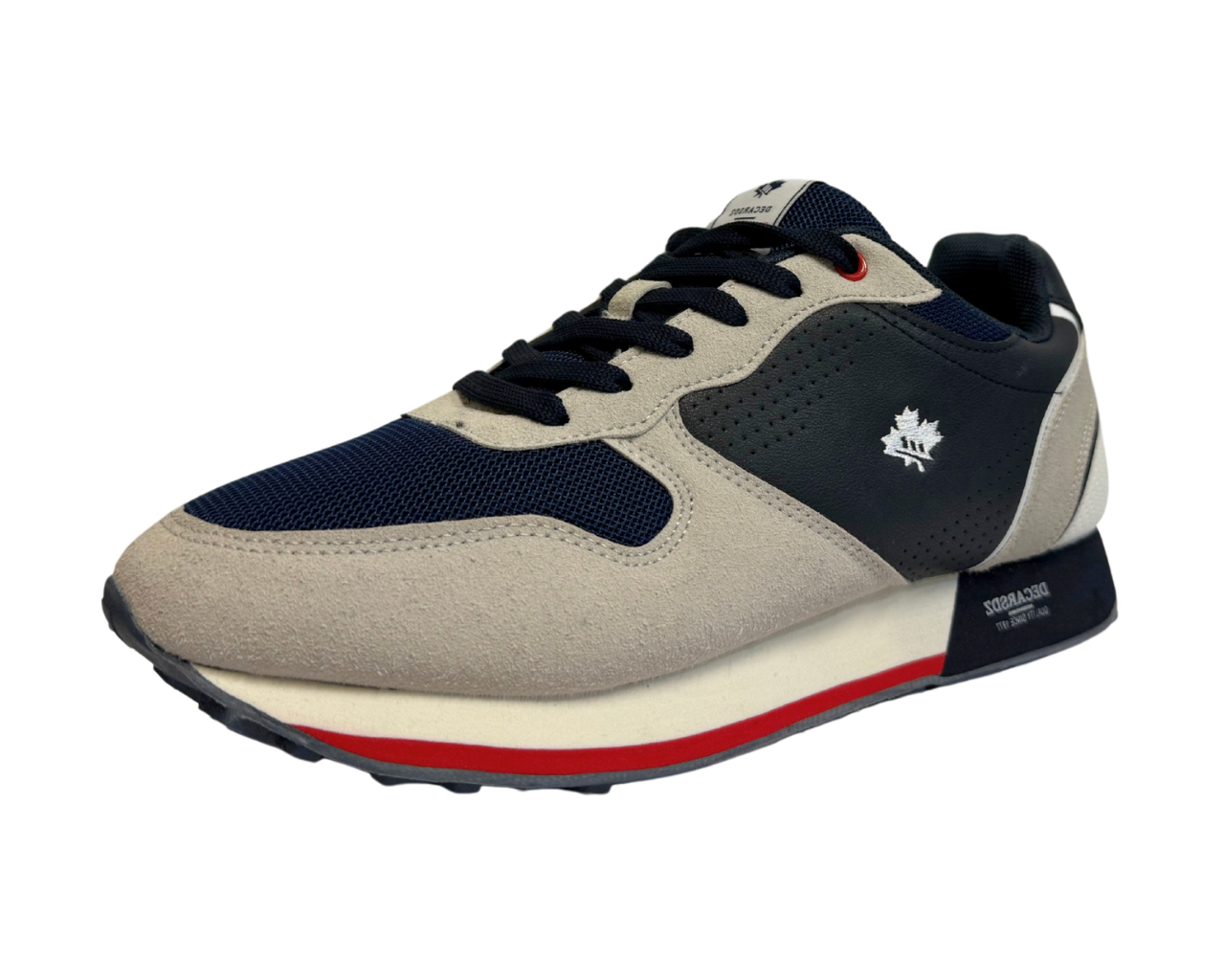 Men's Casual Faux Leather Lace Up Trainers