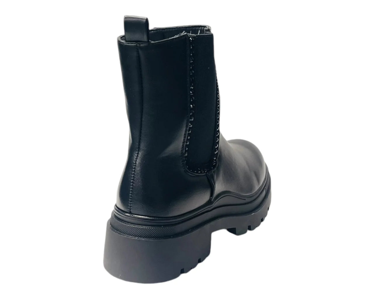 Women's Chunky Sole Rhinestone Chelsea Boots