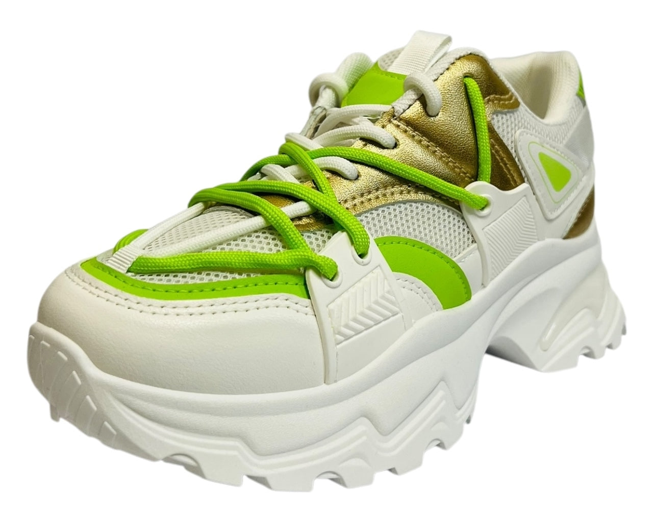 Women's Chunky Sole Lace Up Casual Trainers